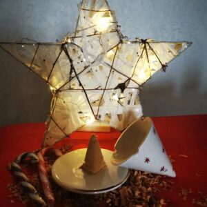 lampe Merlin étoilée & son étoile de Noël