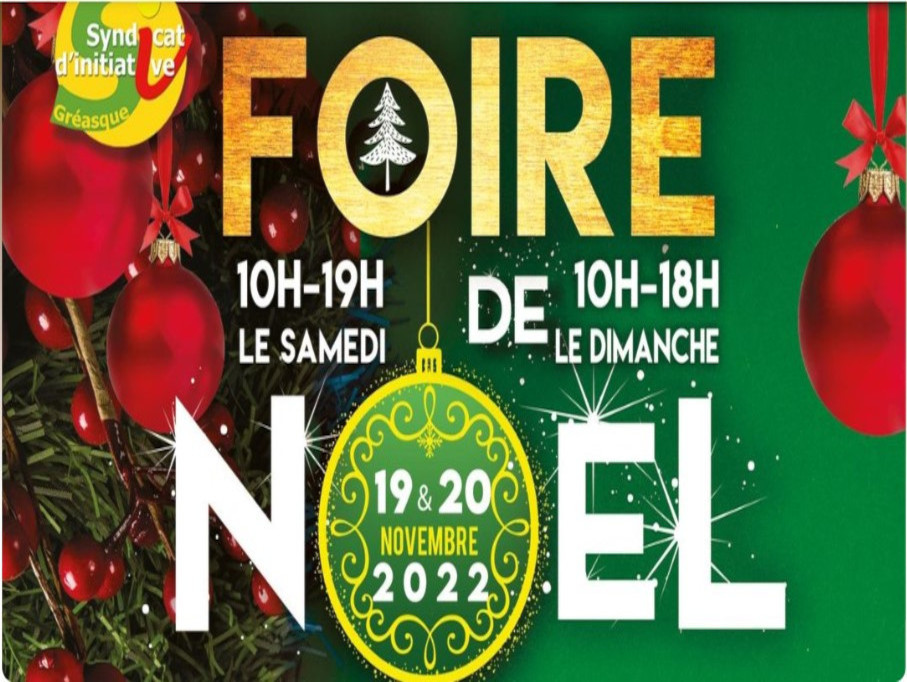 affiche marché noël Gréasque 2022